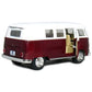 Set of 4: 5'' Classic 1962 Volkswagen Van 1:32 Scale (Green/Maroon/Red/Yellow)