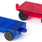 Playmags 2 Piece Car Set: With Stronger Magnets, Stem Toys For Kids, Use With All Magnetic Tiles And Blocks Sturdy, Super Durabl