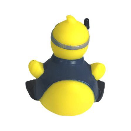 Ducky City 3' Snorkel Rubber Duck [Floats Upright] - Baby Safe Bathtub Bathing Toy