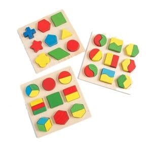 Montymaestro  Wooden Geometric Shape Building Blocks| Activity Toy | Montessori Game | Early Educational Toy For Kids|Toys| Gam