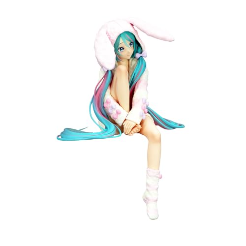 FURYU Corporation-Hatsune Miku Noodle Stopper Figure -Rabbit Ear Hood Pajama-
