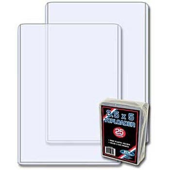 Bcw 3.5X5 Topload Holder - 100 Pack | Premium Rigid Plastic Protector Case For Trading Cards, Index Cards, And Photos | Perfect