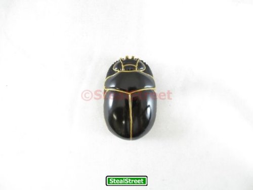 Egyptian Black Scarab Collectible Figurine
