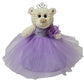 KINNEX COLLECTIONS SINCE 1997 12'' Quince Anos Teddy Bear with Dress Embroidery Mis 15 Anos (Centerpiece) ~ B09631-5 (Lavender)