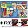 Melissa & Doug Deluxe Tool Belt Wooden Play Set & 1 Scratch Art Mini-Pad Bundle (05174)