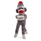 Pennington Bear Company Original Sock Monkey, Hand-Knit Plush, 20" Grey, Model 20-002