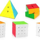QWICK CLICK Combo of Super Speedy Smoothie Cube Set High Speed Stickerless Magic Puzzle Cubes Mind Game for Concentration for Sh