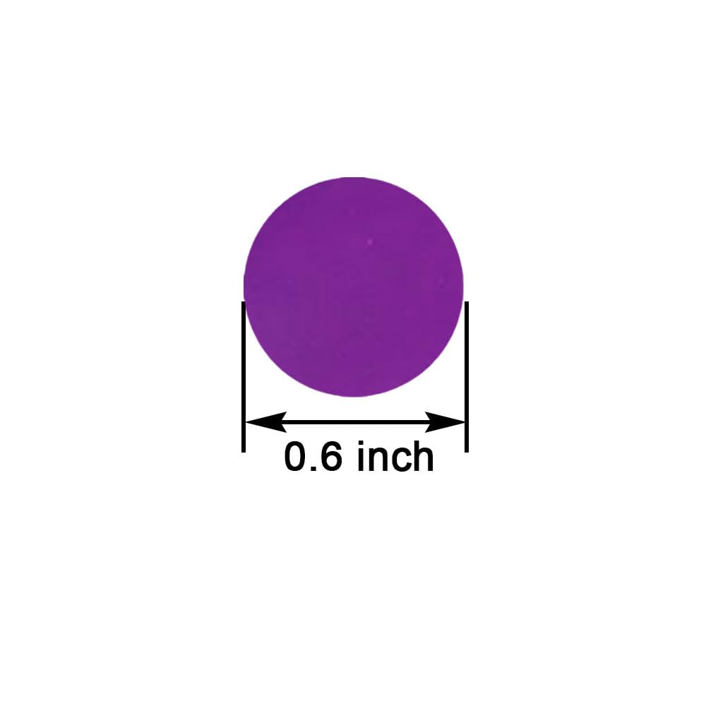 Purple Confetti 0.6 inch,Round Purple Foil Confetti,Shiny Purple Confetti for Party Decoration or Filled Balloons,(3.52 oz)