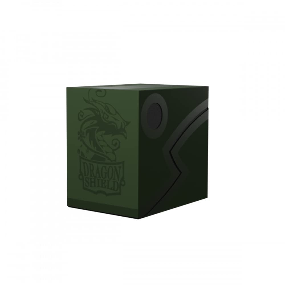 Dragon Shield Card Deck Box – Double Shell: Forest Green/Black – Durable And Sturdy Tcg, Ocg Card Storage – Compatible With Pokemon Yugioh Commander And Mtg Magic: The Gathering Cards