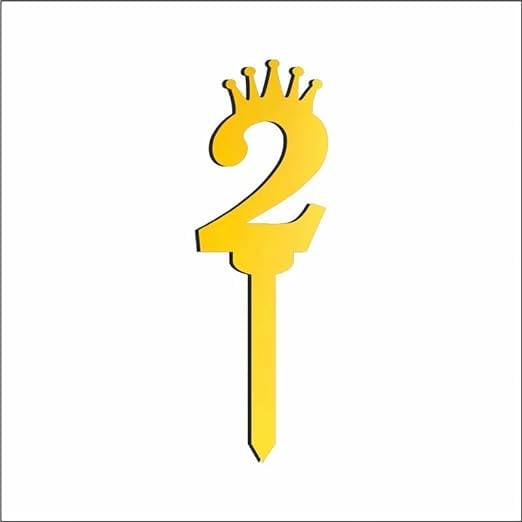 Moolyavaan Products Numbers Cake Topper/Cake Decoration Item/Special Cake Decoration (Random Design) (2)