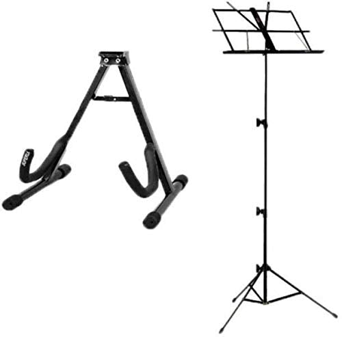 Sharma Musicalstore Notation Stand/Book Stand With Guitar Floor Stand Combo