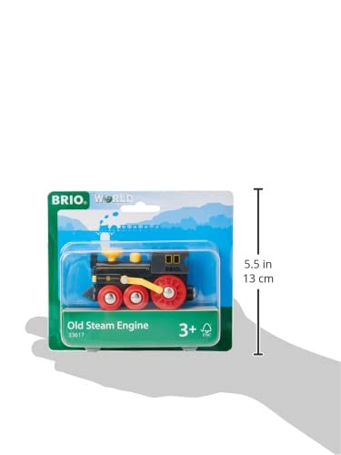 Brio Old Steam Engine - Authentic Piston Action Toy | Ideal For Imaginative Play | Fully Compatible Wooden Railway Sets | Perfect For Ages 3+