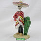 Dod Bandito Mexican Bandit With Cigar Skeleton Outlaw Sculpture