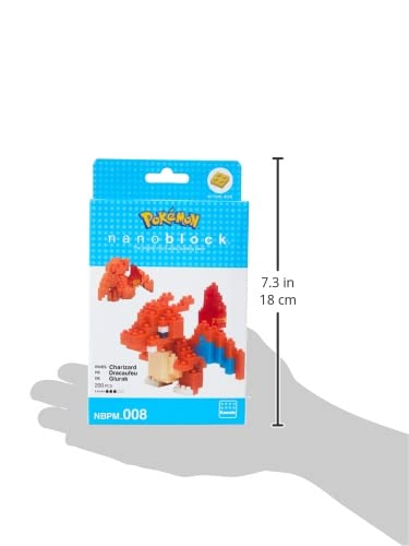 nanoblock Pokémon Charizard Building Kit - Model NAN14624 - Plastic Construction Toy