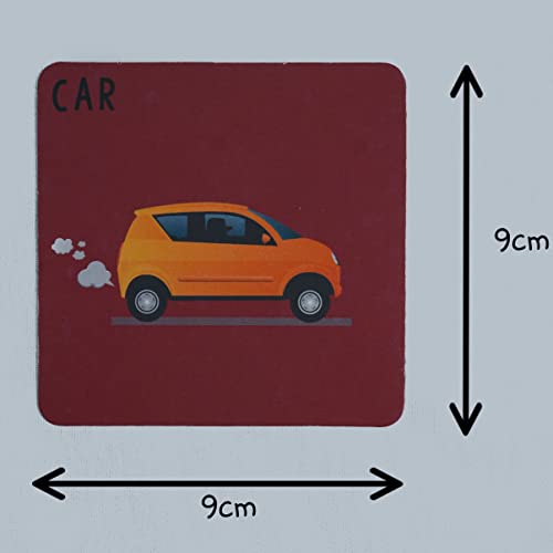 SavvySak Concentration | 36 Cards | Match UP The Vehicles | Age 3+ Years | Memory Cards Game | Educational