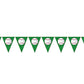 Beistle 53661 Baseball Triangular Party Pennant Banner, Green, 11'' X 144''