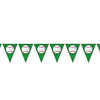 Beistle 53661 Baseball Triangular Party Pennant Banner, Green, 11'' X 144''
