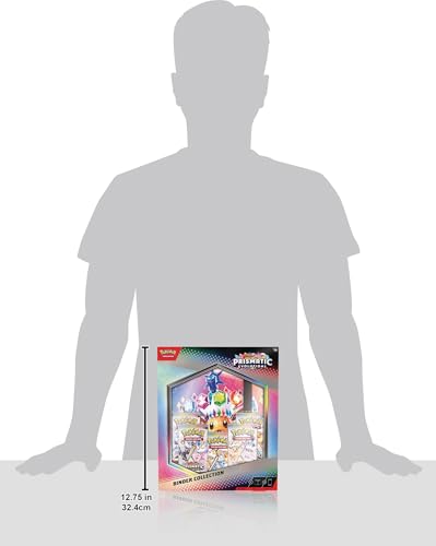 Pokemon TCG Prismatic Evolutions Binder Collection - Multi Color, Model 10-10023-101, Paper Material
