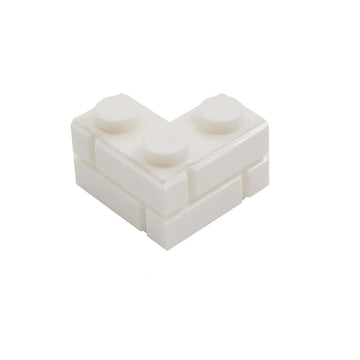 YUJHITP 300 Pcs White 1+2 Masonry Profile Bricks, Classic White Building Wall Bricks Blocks Bulk, Compatible with Lego Parts and