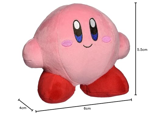 Little Buddy 5.5" Kirby Adventure Plush Toy, Multicolor, Model 1400, Soft Plush Material