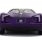 2009 Chevrolet Corvette Stingray ''Joker'' ''Dc Comics'' ''Hollywood Rides'' Series 1/32 Diecast Model Car By Jada