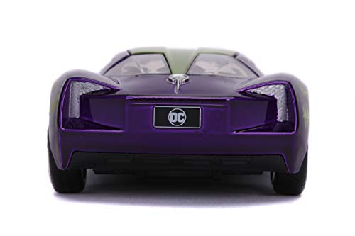 2009 Chevrolet Corvette Stingray ''Joker'' ''Dc Comics'' ''Hollywood Rides'' Series 1/32 Diecast Model Car By Jada