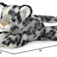 Aurora Adorable Mini Flopsie Snow Leopard Stuffed Animal - Playful Ease - Timeless Companions - Gray 8 Inches