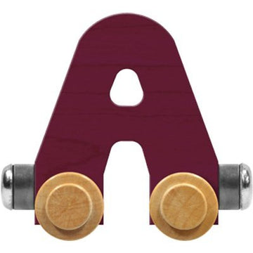 NameTrains Bright Letter Car A - Made in USA (Purple)