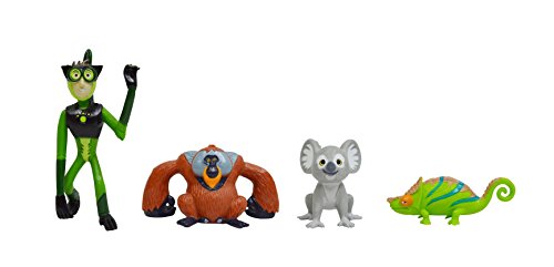 Wild Kratts Climbers Action Figure Collectible Figures & Discs (8Pc) Includes 4 Creature Power Discs +4 Animals- Officially Licensed Toys For Children-Gift For Kids Boy Girl