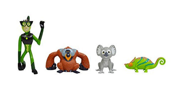 Wild Kratts Climbers Action Figure Collectible Figures & Discs (8Pc) Includes 4 Creature Power Discs +4 Animals- Officially Licensed Toys For Children-Gift For Kids Boy Girl