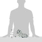 U.S. Toy St3166 Realistic Tiger, White