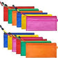 NSSP Plastic Multipurpose Waterproof Zipper Pouches Document Holder/Pen Pencil Case/Stationery Storage Bags/Cosmetic Pouch/Trave
