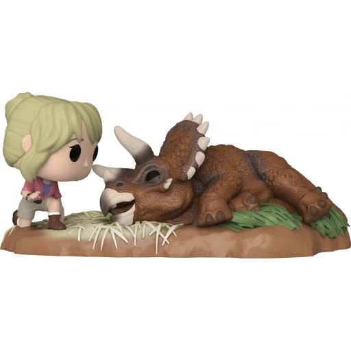 Dr. Sattler Funko Jurassic Park POP! Moment Vinyl Figurine with Triceratops Special Edition 9 cm