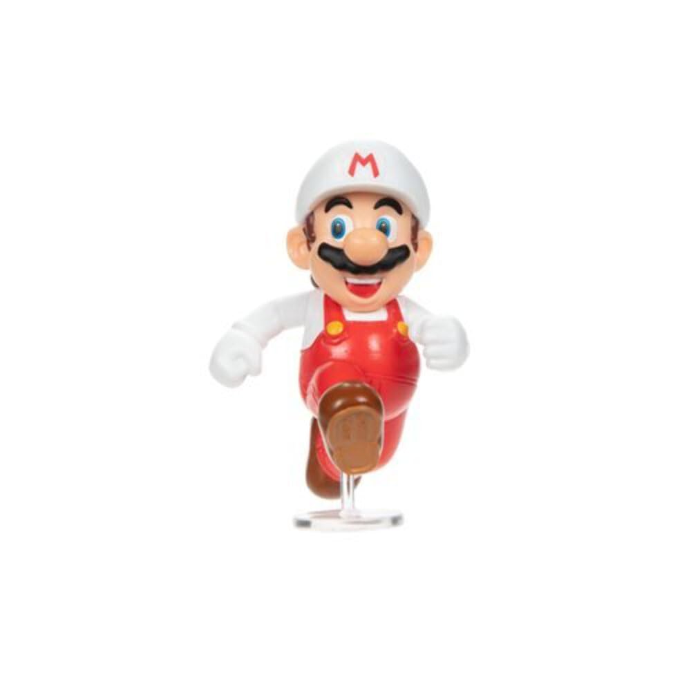 SUPER MARIO Action Figure 2.5 Inch Fire Mario Collectible Toy