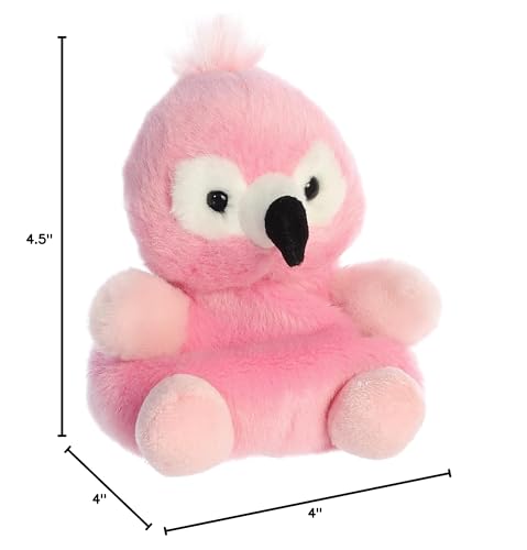 Aurora Pinky Flamingo Stuffed Animal - 5 Inch Pocket-Sized Polyester Toy - Adorable Collectable in Pink - Model 33691