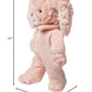 Mary Meyer Putty Nursery Stuffed Animal Soft Toy, 11-Inches, Blush Pink PJs Bunny