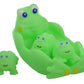 Playmaker Toys Rubber Baby Bath Animal Family Toy Sets (Frog)