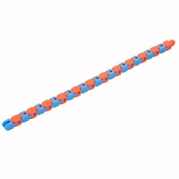 Jazzy Pearls 4Xsnap And Click Fidget Toys Chain Snake Puzzle Sensory Toy Orange Blue|Toys & Hobbies | Educational | Other Educat