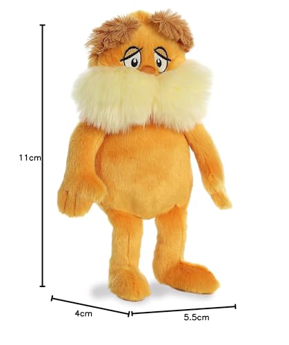 Aurora    Whimsical Dr. Seuss    The Lorax Stuffed Animal - Magical Storytelling - Literary Inspiration - Orange 12 Inches
