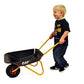 Rolly Cat Kids Wheelbarrow Ride On - Rust-Resistant Seamless Steel Tub With Rubber Hand Grips