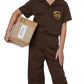 Ups Guy Boy'S Costume, Medium (3-4),Brown