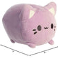 Aurora® Enchanting Tasty Peach® Taro Meowchi Stuffed Animal - Bright & Colorful Design - Showpiece Plush - Purple 7 Inches
