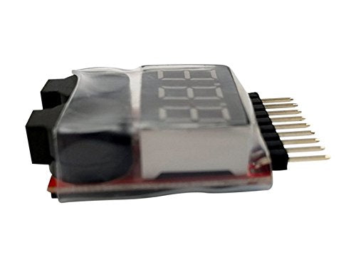 Apex Rc Products 2 Pack Lipo Battery Voltage Checker Alarm Led 1-8 Cell 1655