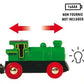 Brio World 33595 Engine Train - Battery Powered Wooden Toy For Kids | Forward & Reverse Movement | Illuminating Headlights | Ideal For Toddlers 3 Years & Up