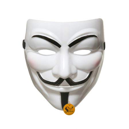 Sage Square Children V For Vendetta Comic Face Mask  Fawkes Anonymous Edition, Perfect Fit Cosplay, Birthday Parties (Design 2)