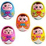 Huile Toys Push and Shake Wobbling Doll (Sweet Bell Sounds), Color May Vary