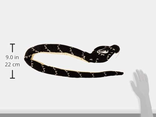 Wild Republic Hooded Cobra Plush Snake Toy, 54" Multi Fabric Stuffed Animal, Model 20730