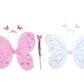 Ak Anolihk Net Fairy Butterfly Wings Costume For Baby Girl (1Pc Pink & 1Pc White)