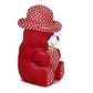 Stuffs Red Color 30 Cm Red Cap Teddy Bear With Heart For Kids And Toddlers 30 Cm - (30 Cm Red Cap Teddy Bear)