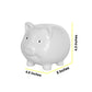 Pink Piggy Bank,Ceramic Money Piggy Bank Kids (White)